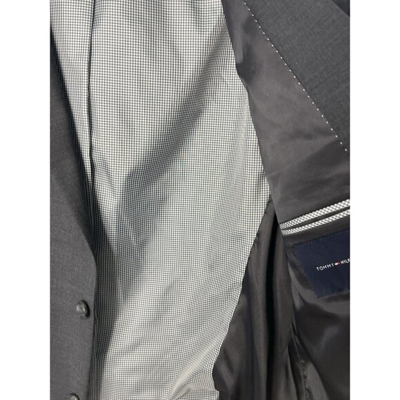 Tommy Hilfiger Men’s Sport Coat Blazer Suit Jacket Blue Sz 44R Wool Blend - Picture 10 of 13